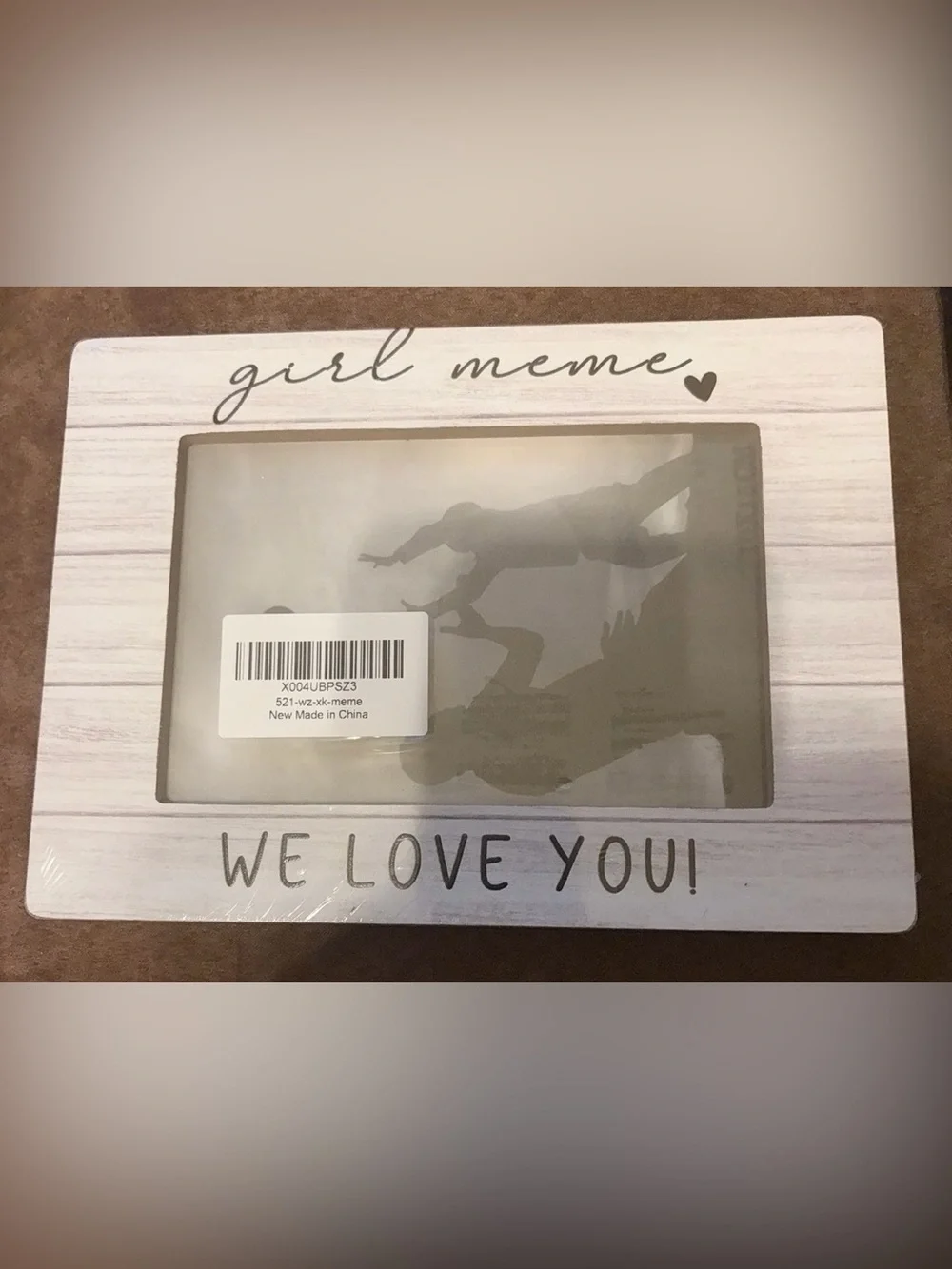 Girl Meme 'We Love You' White Wood-Effect Photo Frame